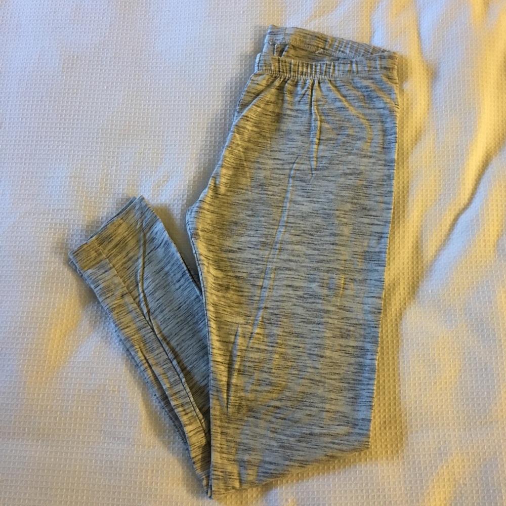 Girls Knit Leggings - Weathered Gray